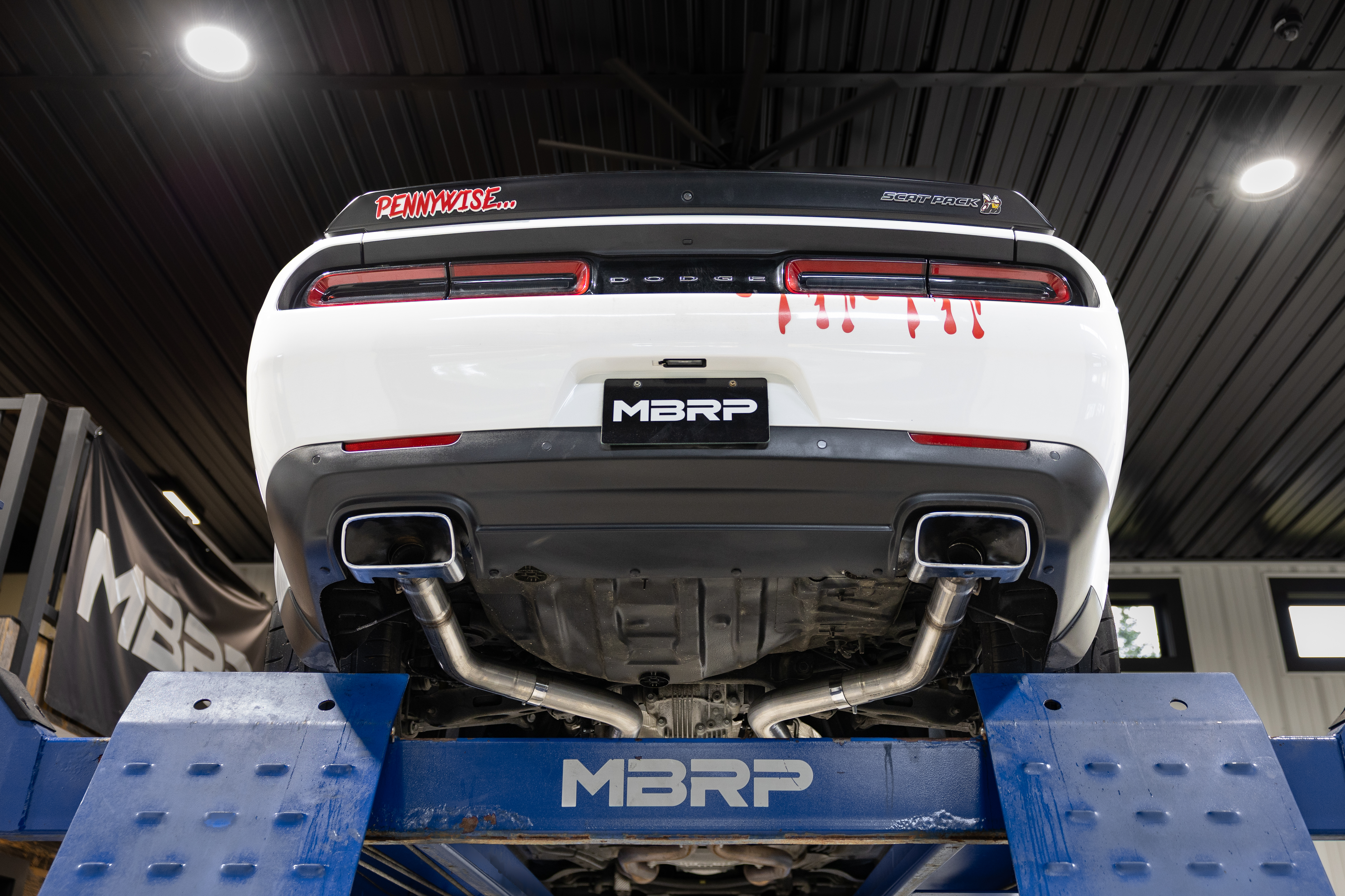 MBRP Exhaust 3in. Cat Back; Dual Rear
